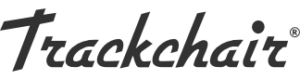 TrackChair Logo Black on White background