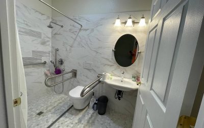 Tile bathroom